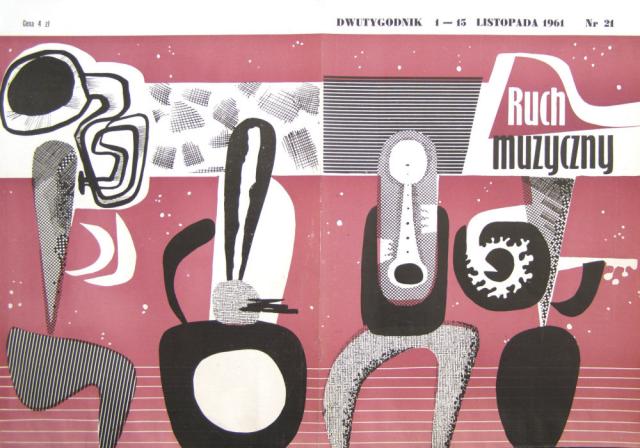 Okładka "Ruchu Muzycznego" (1961 nr 21)<br>(Wł. prywatna)