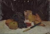 Martwa natura, 1949<br>olej na płótnie<br>33 x 48 cm<br>(Wł. MUT)