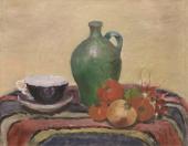 Martwa natura, [b.r.]<br>olej na płótnie<br>40 x 50 cm<br>(Wł. MUT)