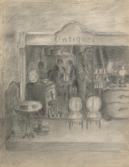 Bez tytułu (szkicownik), 1942<br>ołówek, papier<br>29 x 22,5 cm<br>(Wł. MUT)