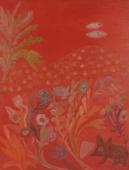 "Japanese Landscape", 1965<br>olej na płótnie<br>122 x 91 cm<br>(Wł. MUT)