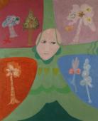 Bez tytułu, 1966<br>olej na płótnie<br>142 x 116 cm<br>(Wł. MUT)