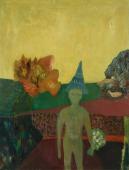 "Coming From the Sun", b.r.<br>olej na płótnie<br>116 x 89 cm<br>(Wł. MUT)