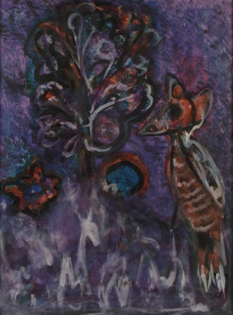 "The Philosopher", 1967<br>gwasz<br>75 x 55 cm<br>(Wł. MUT)