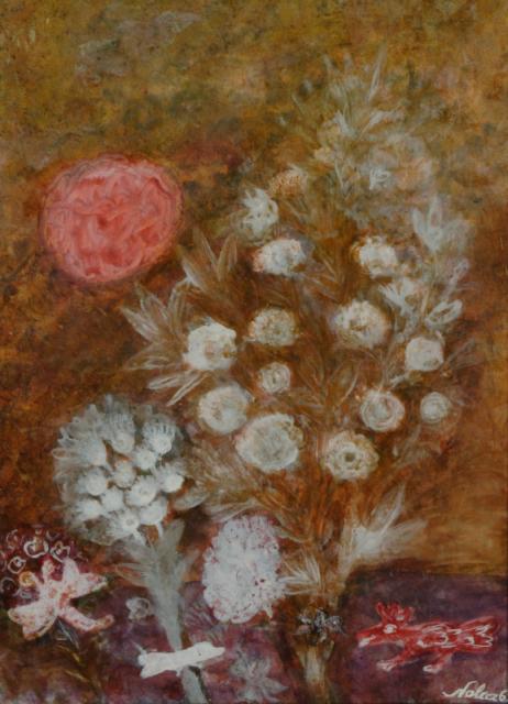 "Red Dragon", 1969<br>gwasz<br>83 x 64 cm<br>(Wł. MUT)