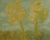 "Paceful World", b.r.<br>olej na płótnie<br>126 x 102 cm<br>(Wł. MUT)