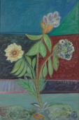 "Po burzy", 1991<br>olej na płótnie<br>91 x 61 cm<br>(Wł. MUT)