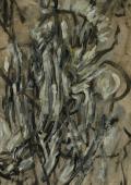Bez tytułu, 1959<br>gwasz, olej na papierze<br>59 x 42 cm<br>(Wł. MUT)