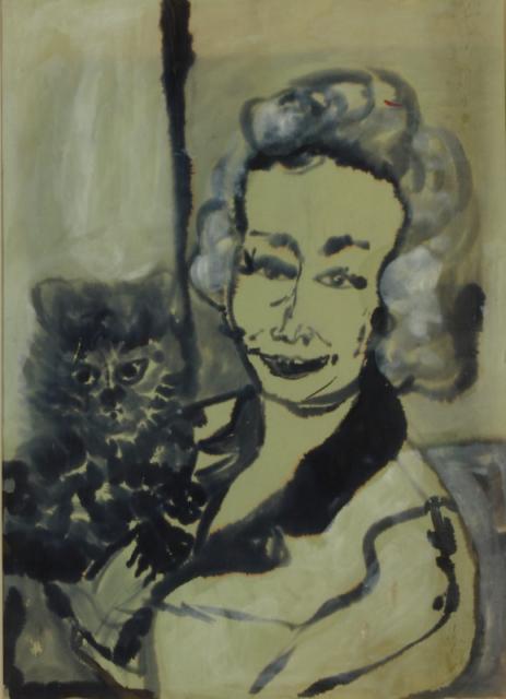 Autoportret, b.r.<br>tusz na papierze<br>73 x 53 cm<br>(Wł. MUT)