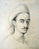 „Autoportret I”, Włochy, 1947<br>(Wł. MUT)
