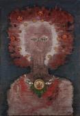 "Rosjanka", 1966<br>olej, technika mieszana, płótno<br>130 x 90 cm <br>(Wł. prywatna)