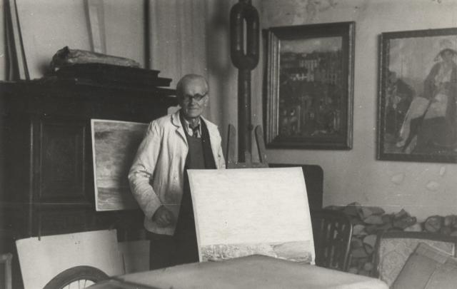 Studio na Place Pigalle, Paryż 1950