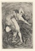 „Amor”, ok. 1911<br>akwaforta, sucha igła<br>15,8 x 10,8 cm<br>(Wł. MUT)