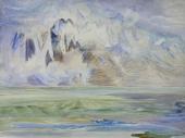 „Bawaria. Widok górski”, 1931<br>akwarela<br>22,3 x 29,5 cm<br>(Wł. MUT)