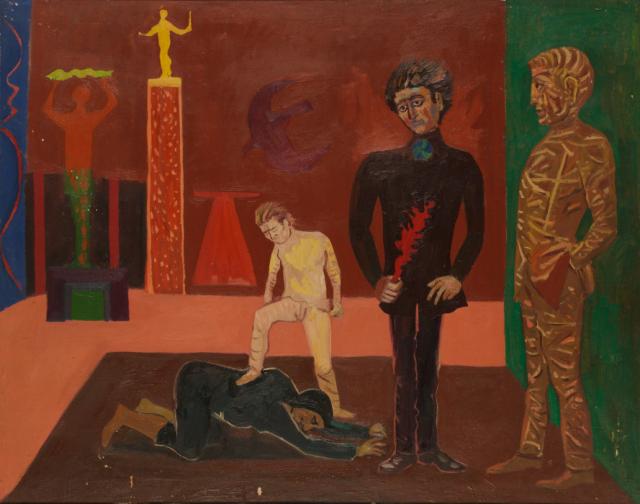 Bez tytułu, [b.r.]<br>olej na płótnie