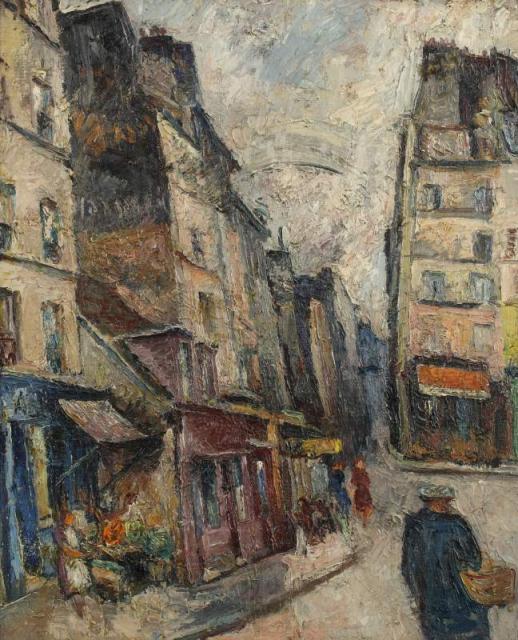 „Stary Paryż”, ok. 1926<br>olej na płótnie<br>60 x 49,5 cm