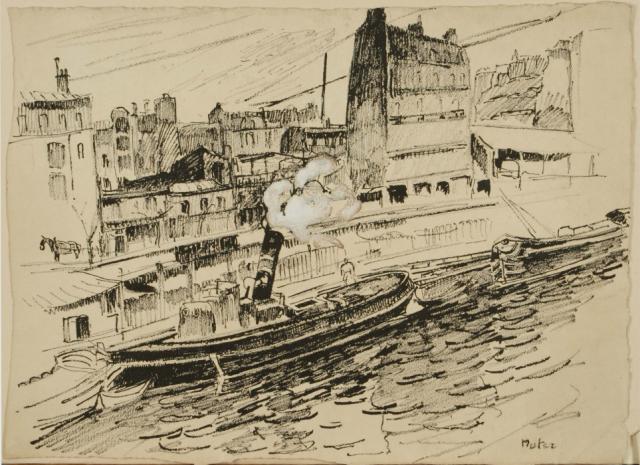 „Barki”, [b.r.]<br>tusz<br>35 x 50 cm