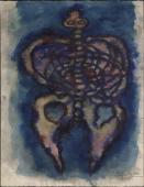 "La silhouette humaine", 1965<br>akwarela, tusz<br>65 x 50 cm