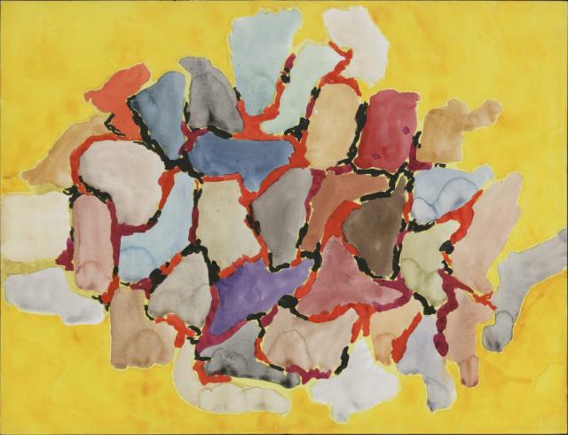Bez tytułu, Nicea 1966<br>akwarela, gwasz<br>50 x 65 cm