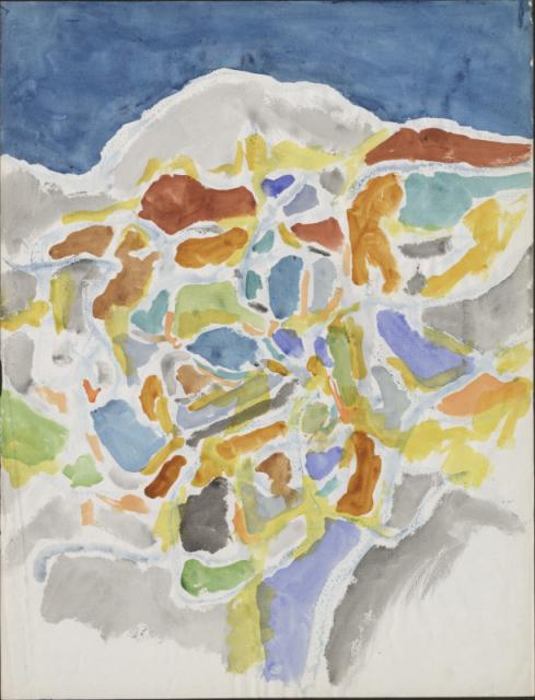 Bez tytułu, Nicea 1966<br>akwarela, gwasz<br>65 x 50 cm