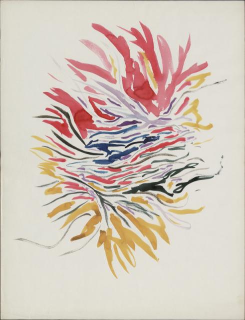 Bez tytułu, Nicea 1966<br>akwarela, gwasz<br>65 x 50 cm