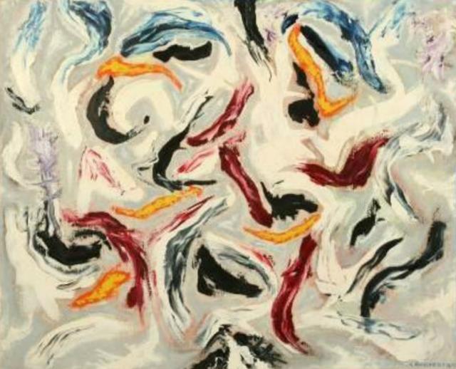 "Bas", 1970<br>olej na płótnie<br>82,5 x 101,5 cm