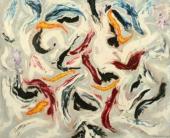 "Bas", 1970<br>olej na płótnie<br>82,5 x 101,5 cm