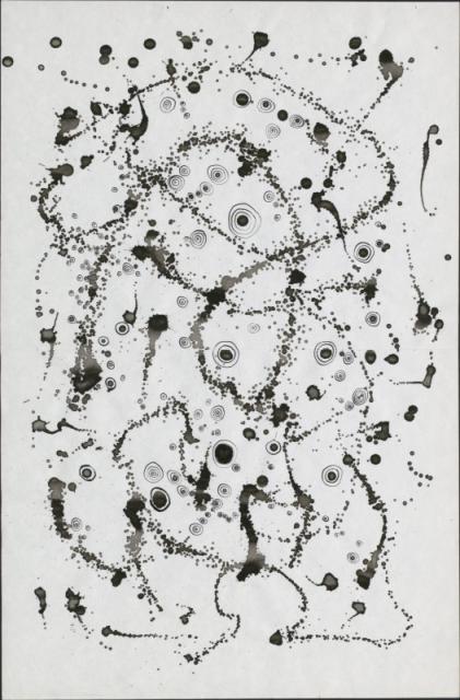 Bez tytułu, Nicea 1973<br> tusz<br> 48 x 31,5 cm