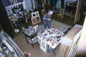 W pracowni przy Greville Place, 1980