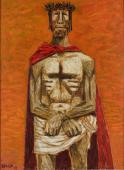 „Ecce Homo II”, 1958<br>olej na płycie pilśniowej<br>137 × 102 cm