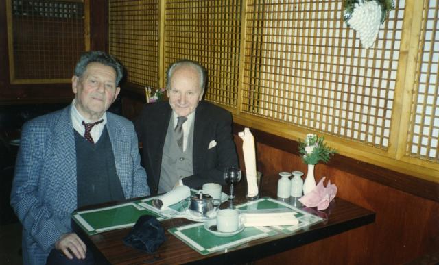 Z Władysławem R. Szomańskim, Londyn, lata 80.