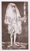 „Communicante II”, [b.r.]<br>sucha igła, akwatinta<br>28 x 15,8 cm<br>(Wł. MUT)