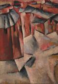 „Village”, ok. 1950<br>olej na płótnie<br>101 x 71 cm<br>(Wł. MUT)