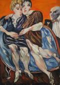„The Party”, 1975<br>olej na płótnie<br>106 x 74,5 cm<br>(Wł. MUT)