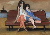 „Girlfriends”, 1981-1998<br>gwasz na papierze<br>41 x 58 cm<br>(Wł. MUT)