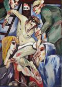 „Deposition”, 1989<br>olej na płótnie<br>92,5 x 67 cm<br>(Wł. MUT)