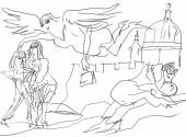 Bez tytułu, [b.r.]<br>pisak na papierze<br>15 x 41 cm (1 / 4)<br>(Wł. MUT)