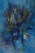 In the air, 1960 olej na płótnie, 183 × 121 cm sygn. p.d.: Nalecz 1960