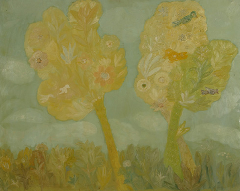 Peaceful world, b.r. olej na płótnie 126 × 102 cm, bez sygn.
